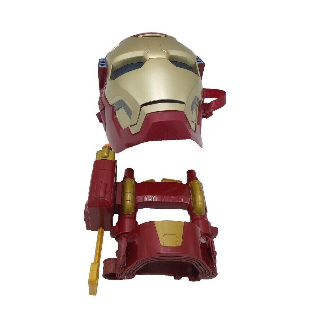 Hasbro Iron Man Light Up Talking Mask 2012 Arm Weapon 2015 Marvel Comics Heroes